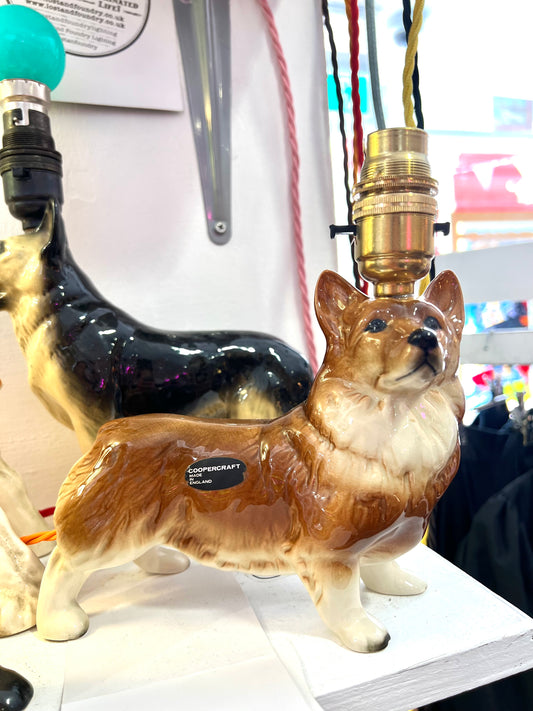Vintage Corgi Dog Lamp by Lost & Foundry