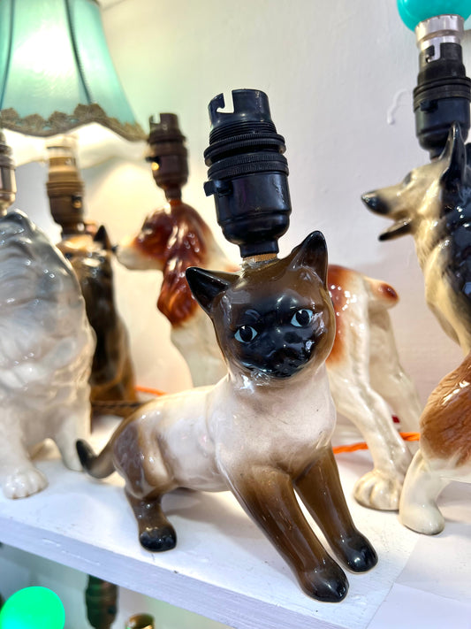 Vintage Siamese Cat Lamp by Lost & Foundry