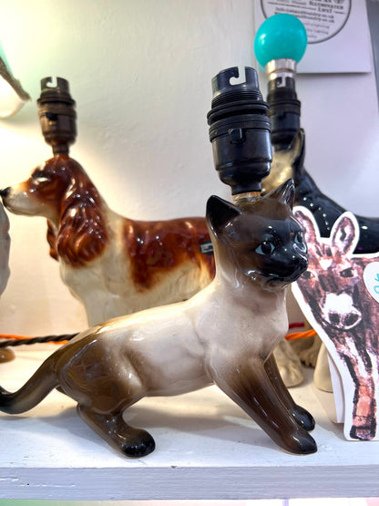 Vintage Siamese Cat Lamp by Lost & Foundry