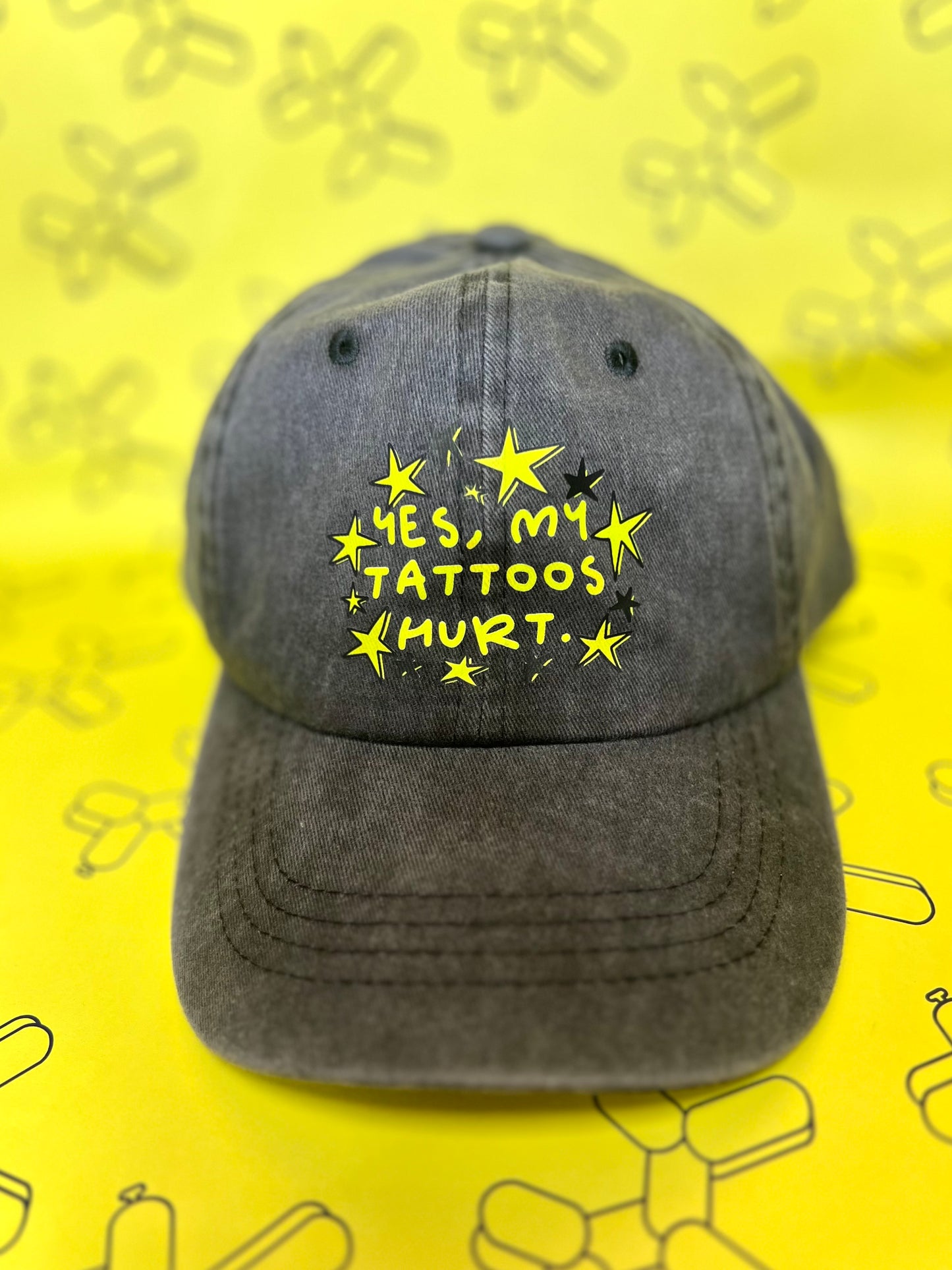 Yes, My Tattoos Hurt, Baseball Cap By Daze Made