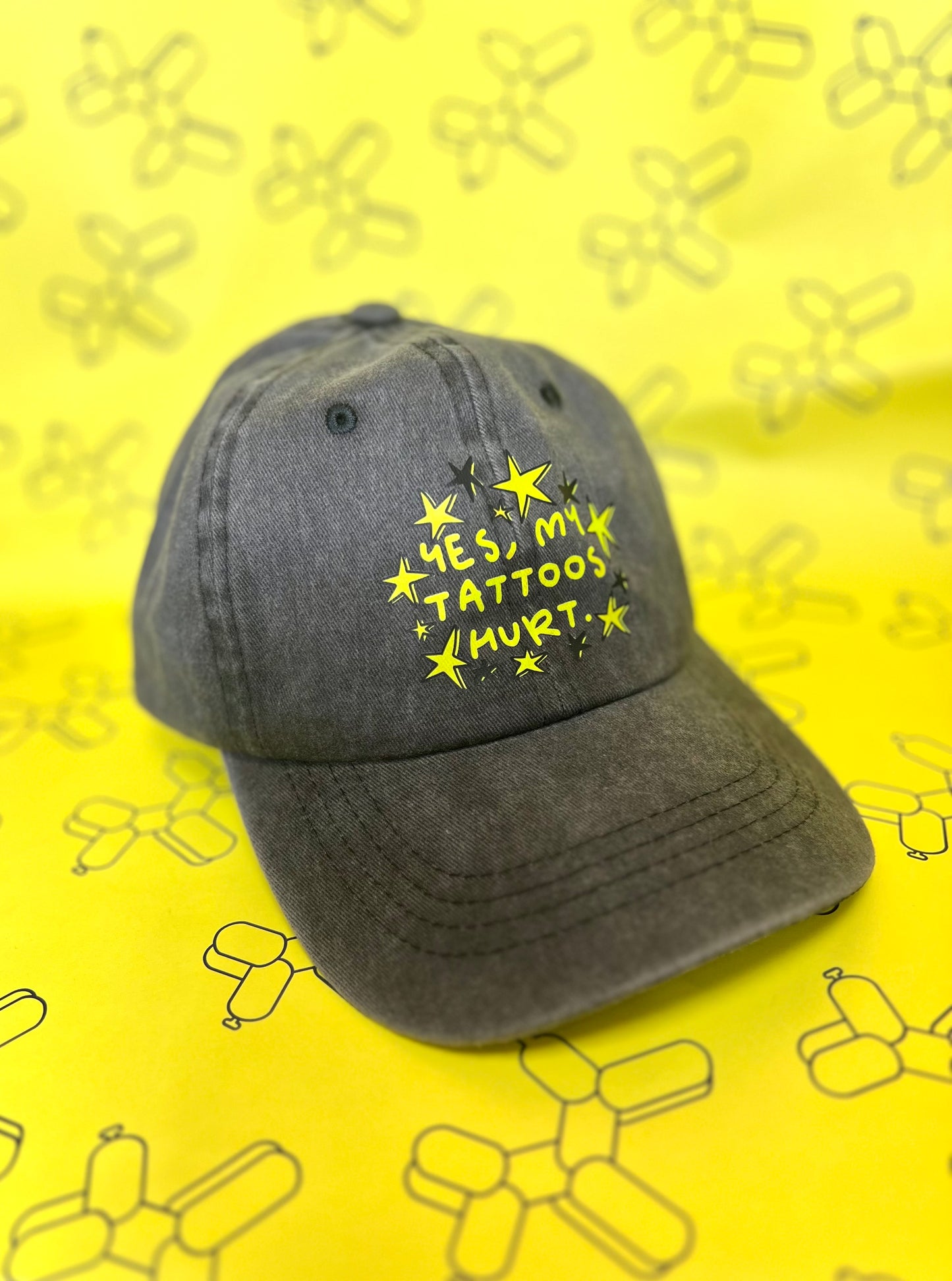 Yes, My Tattoos Hurt, Baseball Cap By Daze Made