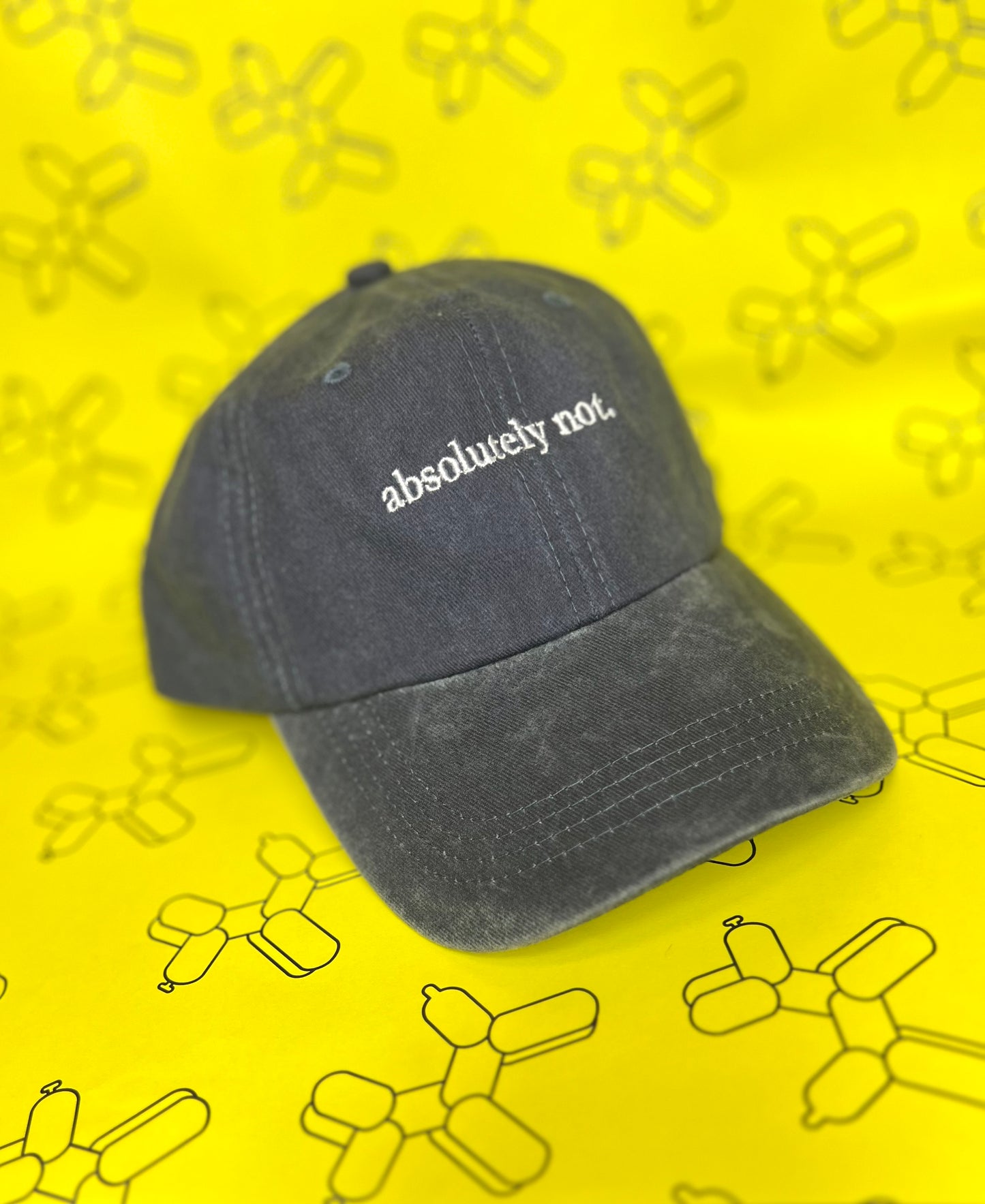 'Absolutely Not' Baseball Cap By Stanley Road