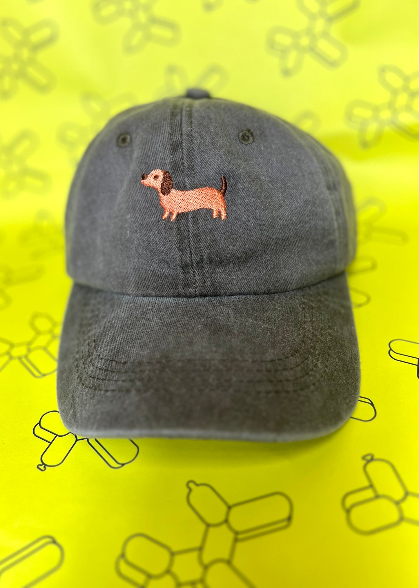 Sausage Dog Baseball Cap By Stanley Road