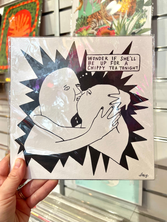 Chippy Tea Print by Louise Mcfarlane