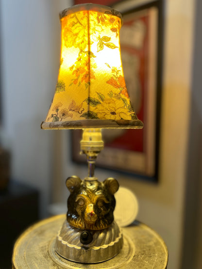 Vintage Bear Head Lamp by Lost & Foundry