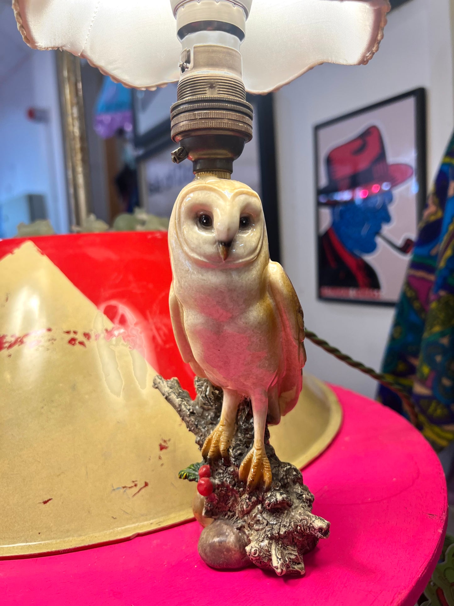 Vintage Barn Owl Lamp by Lost & Foundry