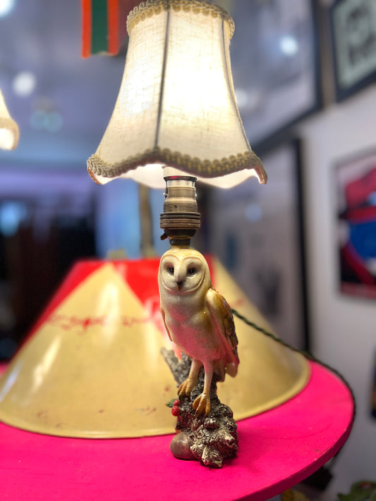 Vintage Barn Owl Lamp by Lost & Foundry
