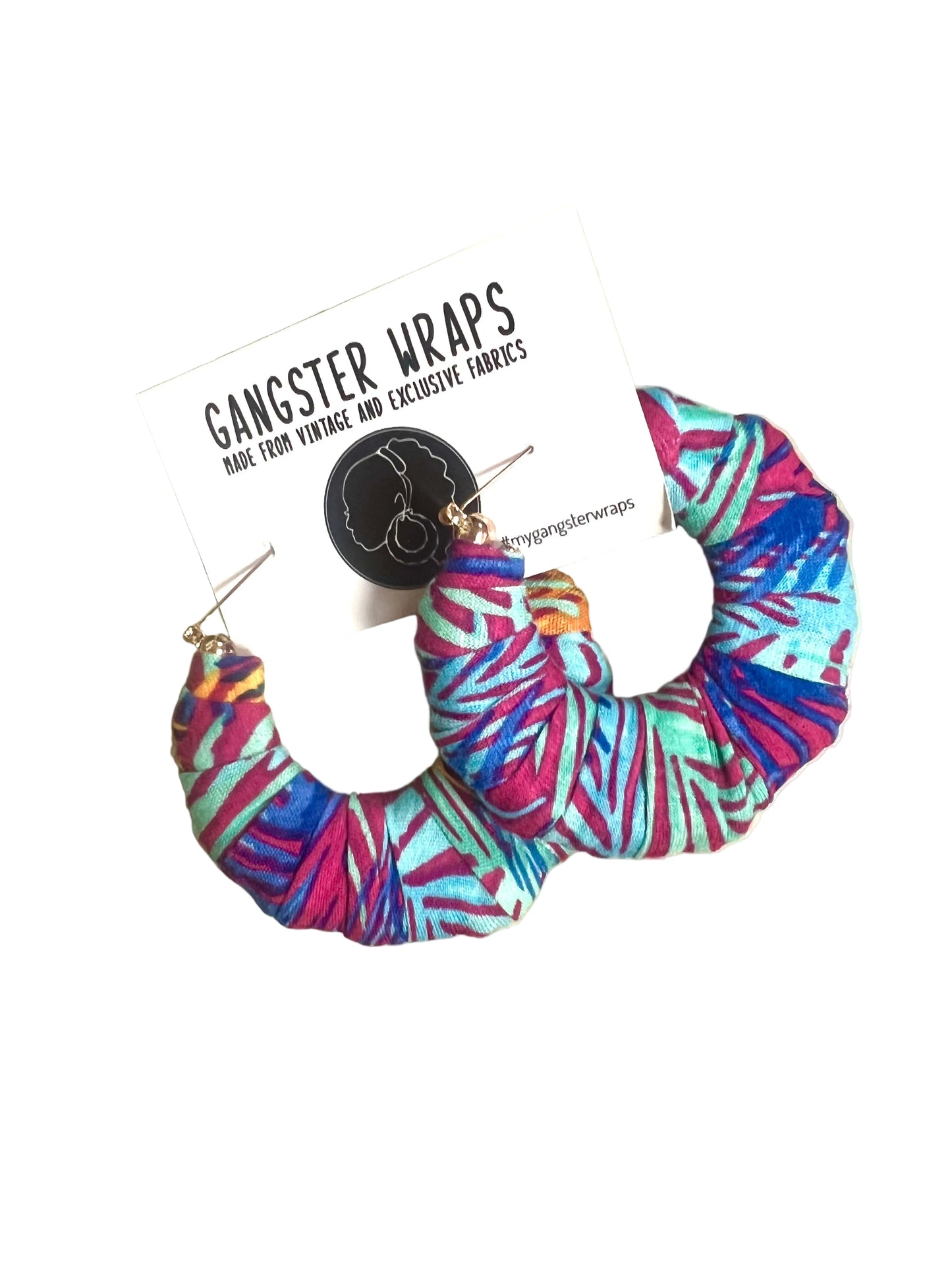 Handmade wrapped Earrings by Gangster Wraps