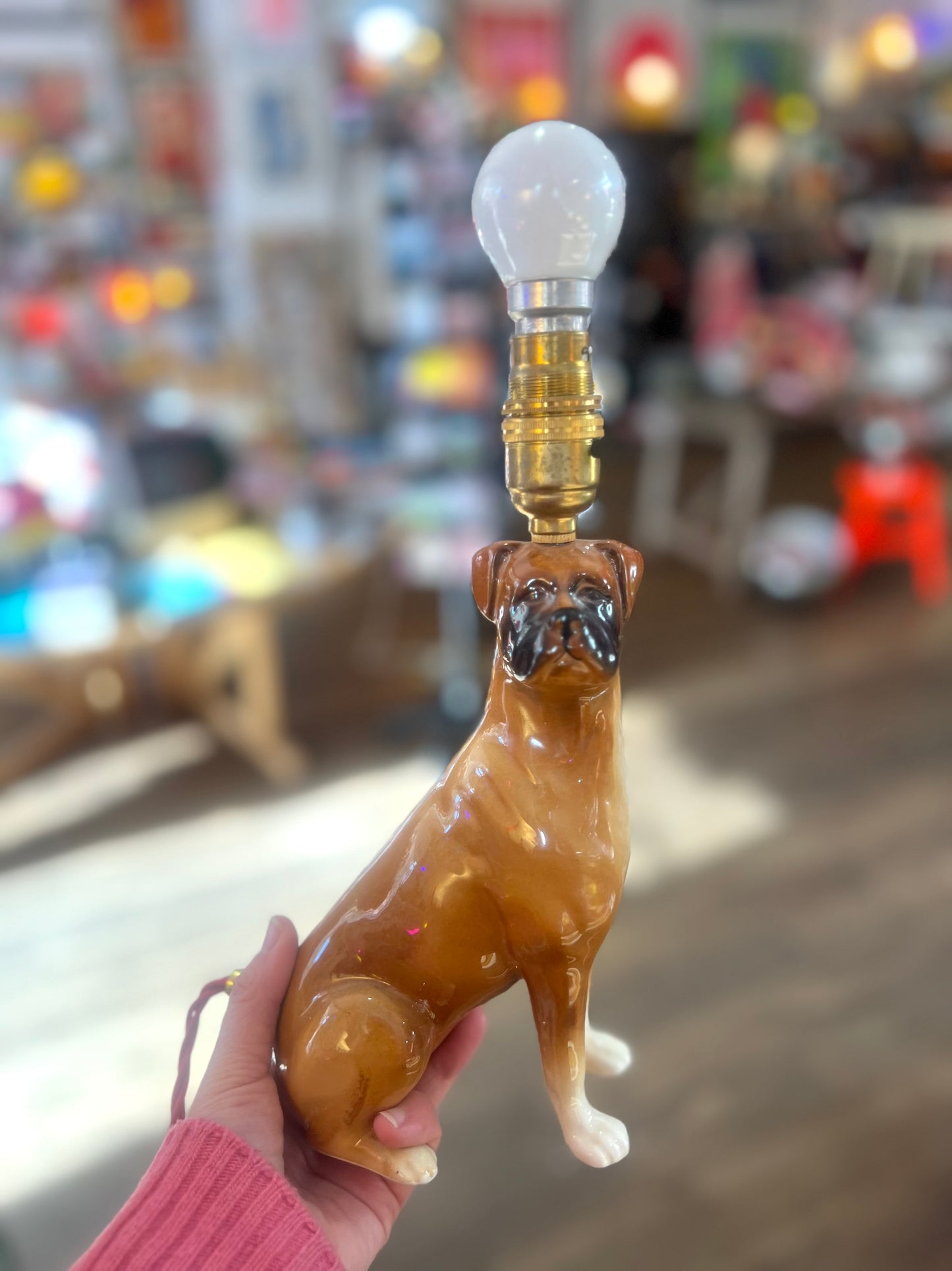 Vintage Boxer Lamp by Lost & Foundry