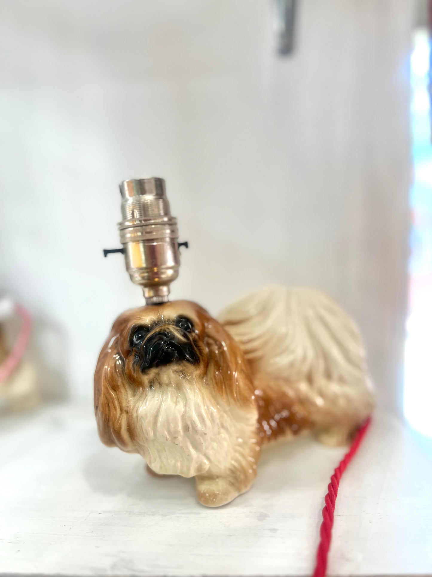 Vintage Pekingese Dog Lamp by Lost & Foundry
