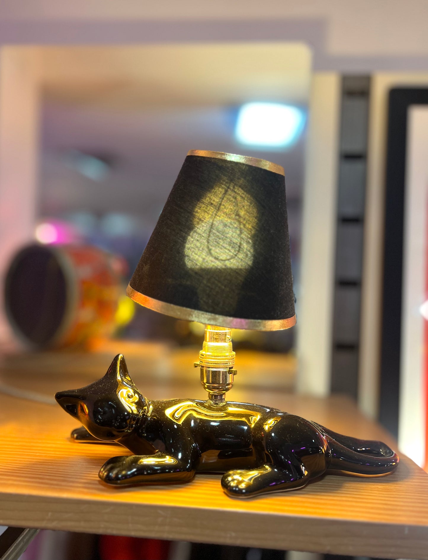 Vintage Cat Lamp by Lost & Foundry