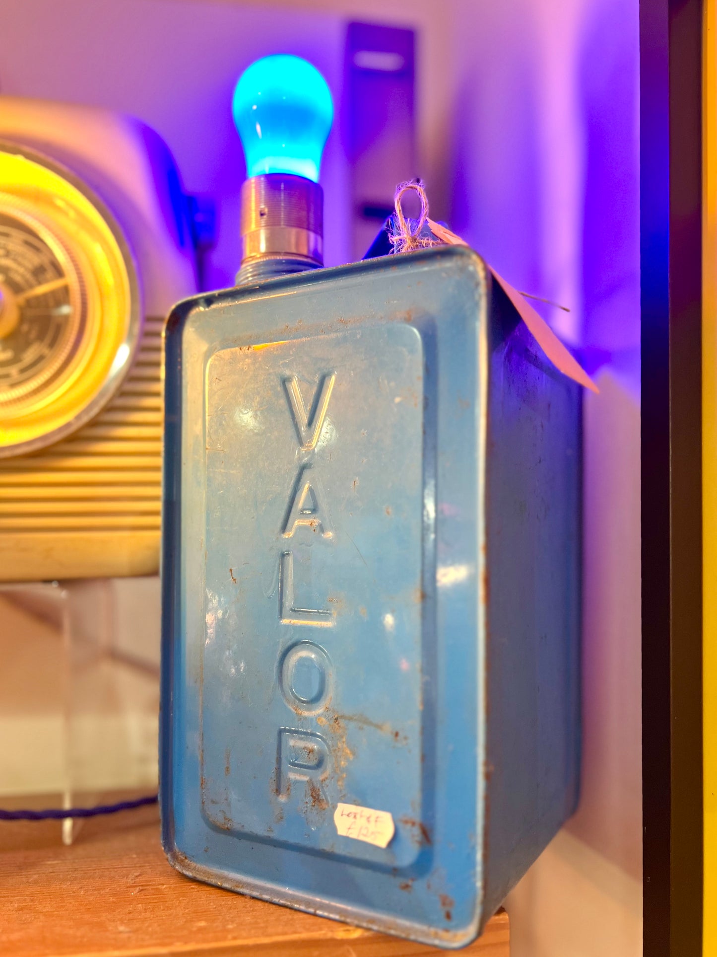 Vintage Valor gallon tin canister Lamp by Lost & Foundry
