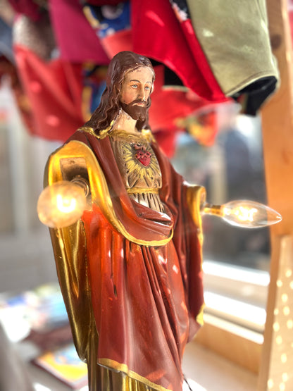 Vintage Large Jesus Lamp by Lost & Foundry