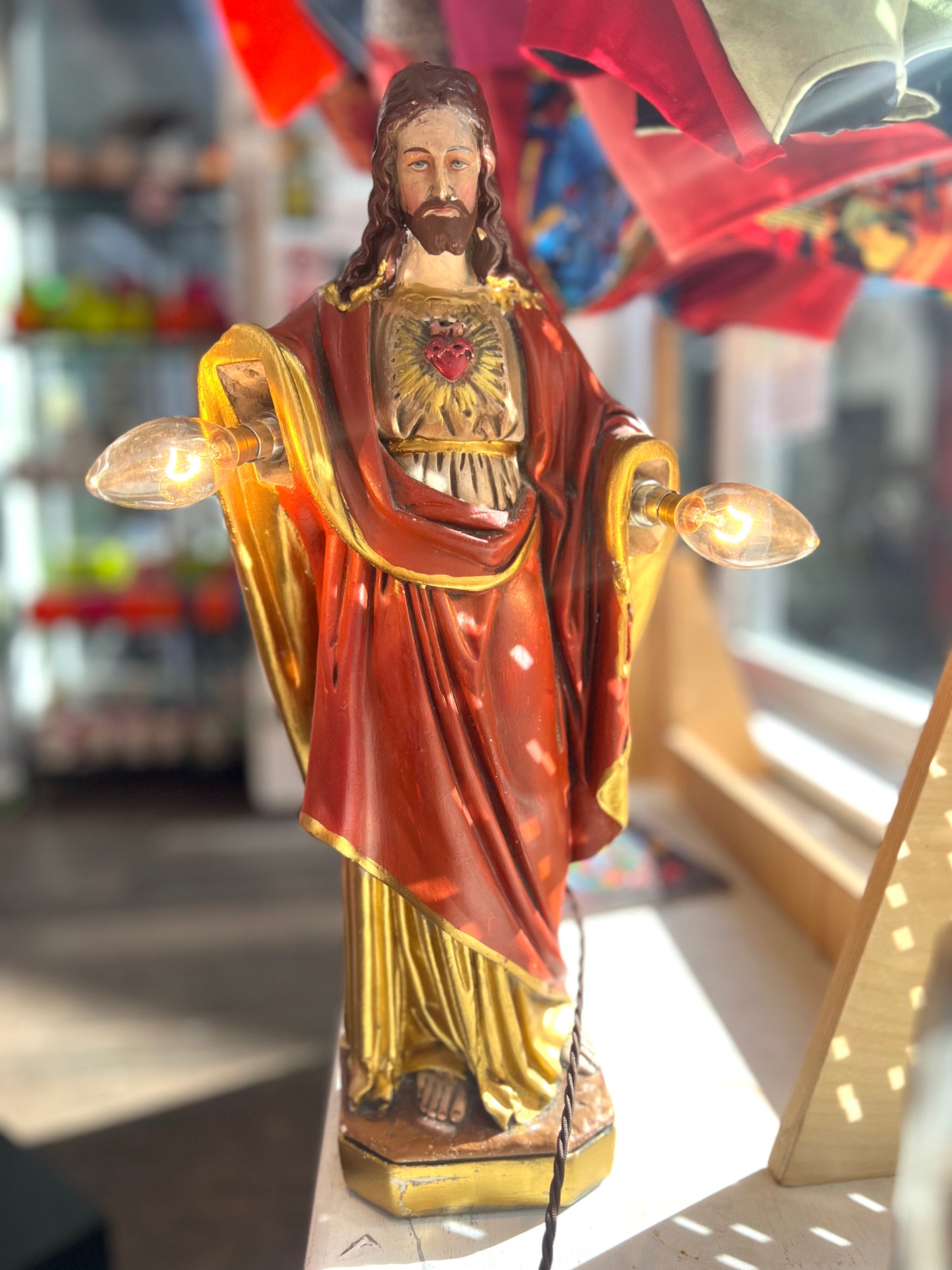 Vintage Large Jesus Lamp by Lost & Foundry