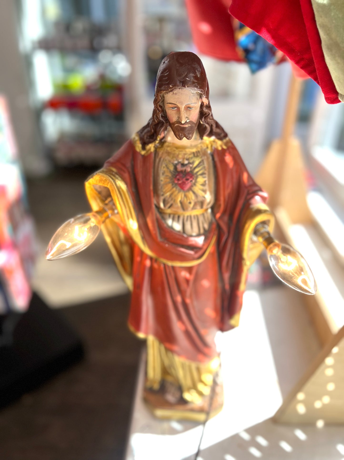Vintage Large Jesus Lamp by Lost & Foundry