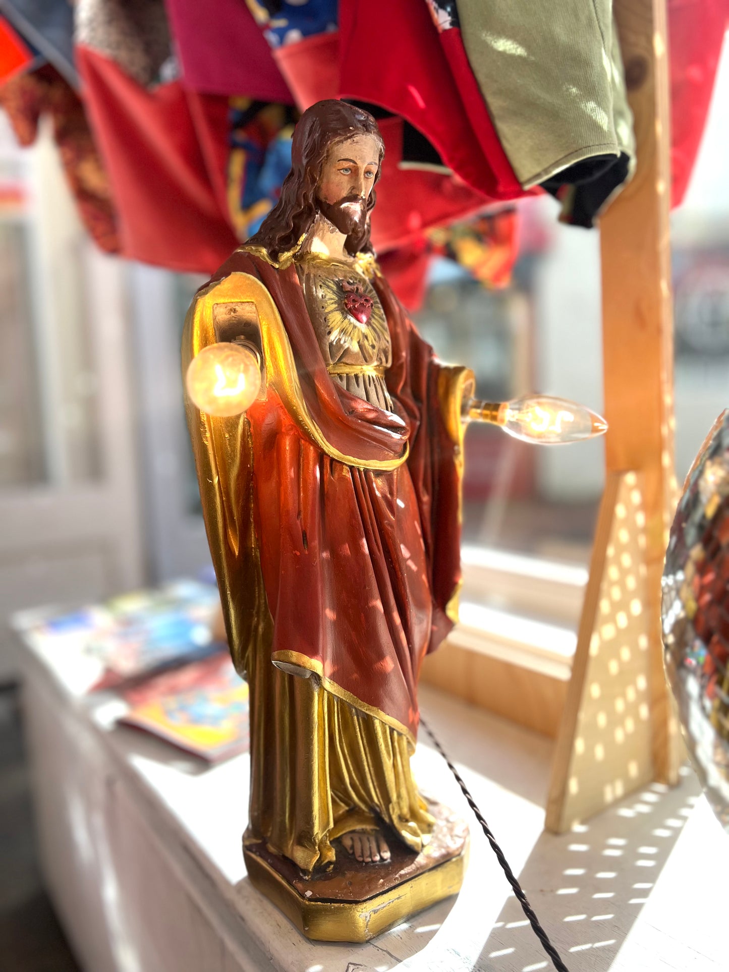 Vintage Large Jesus Lamp by Lost & Foundry
