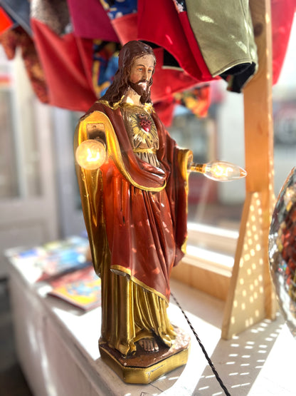 Vintage Large Jesus Lamp by Lost & Foundry