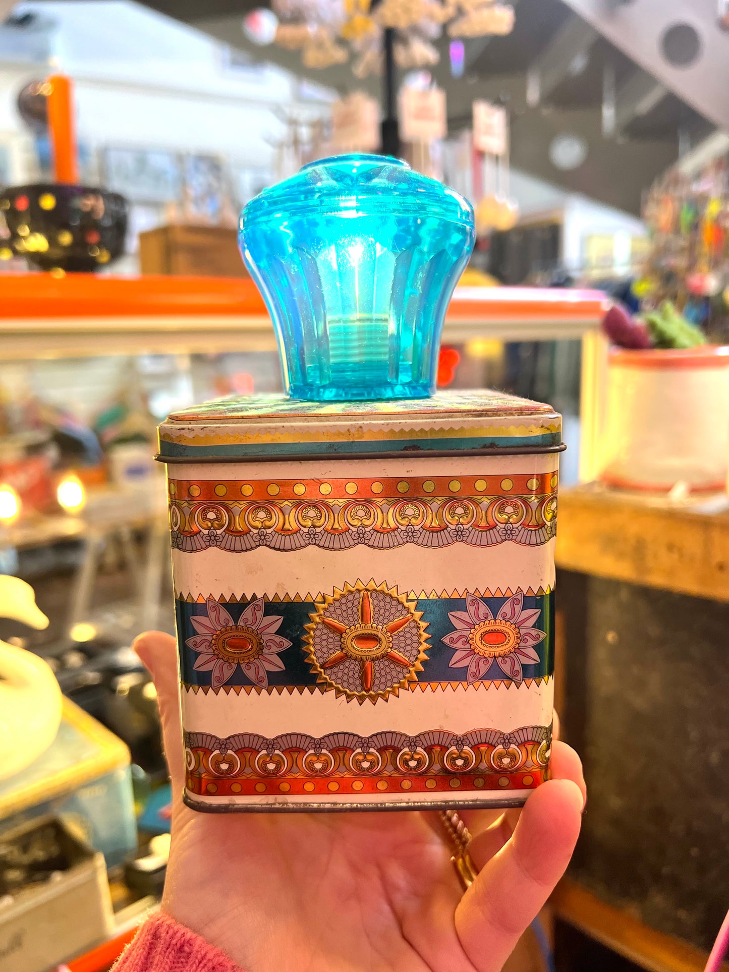 Vintage Metal Tin Box Lamp by Lost & Foundry