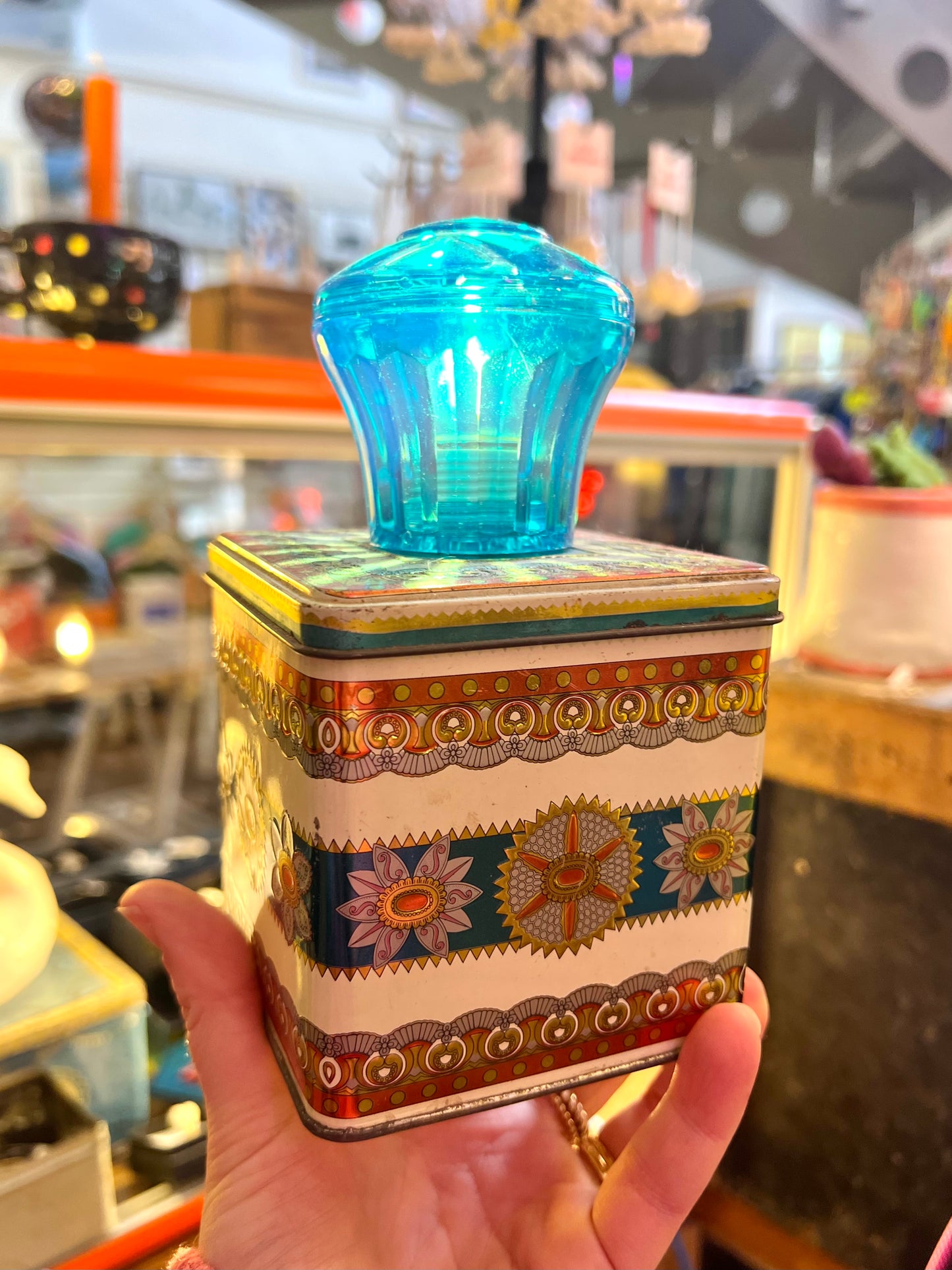 Vintage Metal Tin Box Lamp by Lost & Foundry