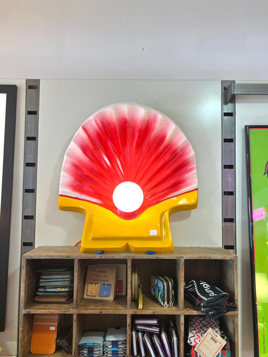 Vintage Shell Logo Lamp by Lost & Foundry