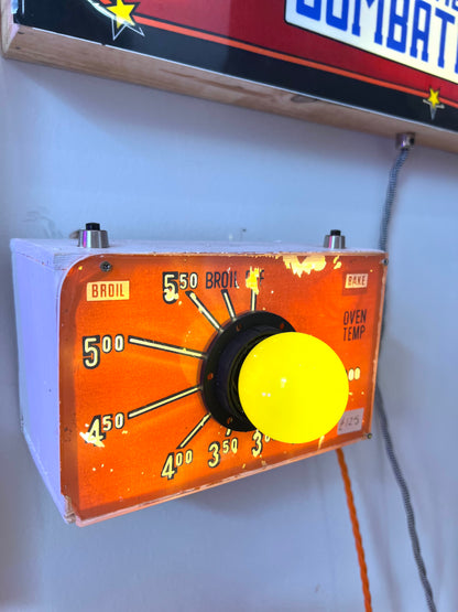 Vintage Oven Control Panel  Lamp by Lost & Foundry