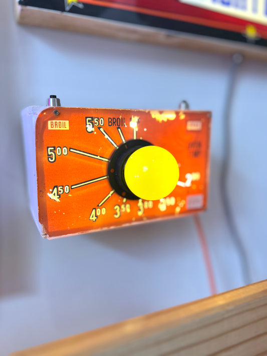 Vintage Oven Control Panel  Lamp by Lost & Foundry