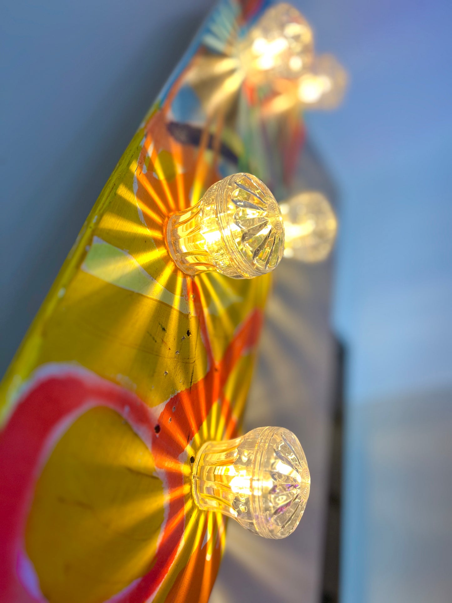 Skateboard With Painted Artwork Lamp by Lost & Foundry