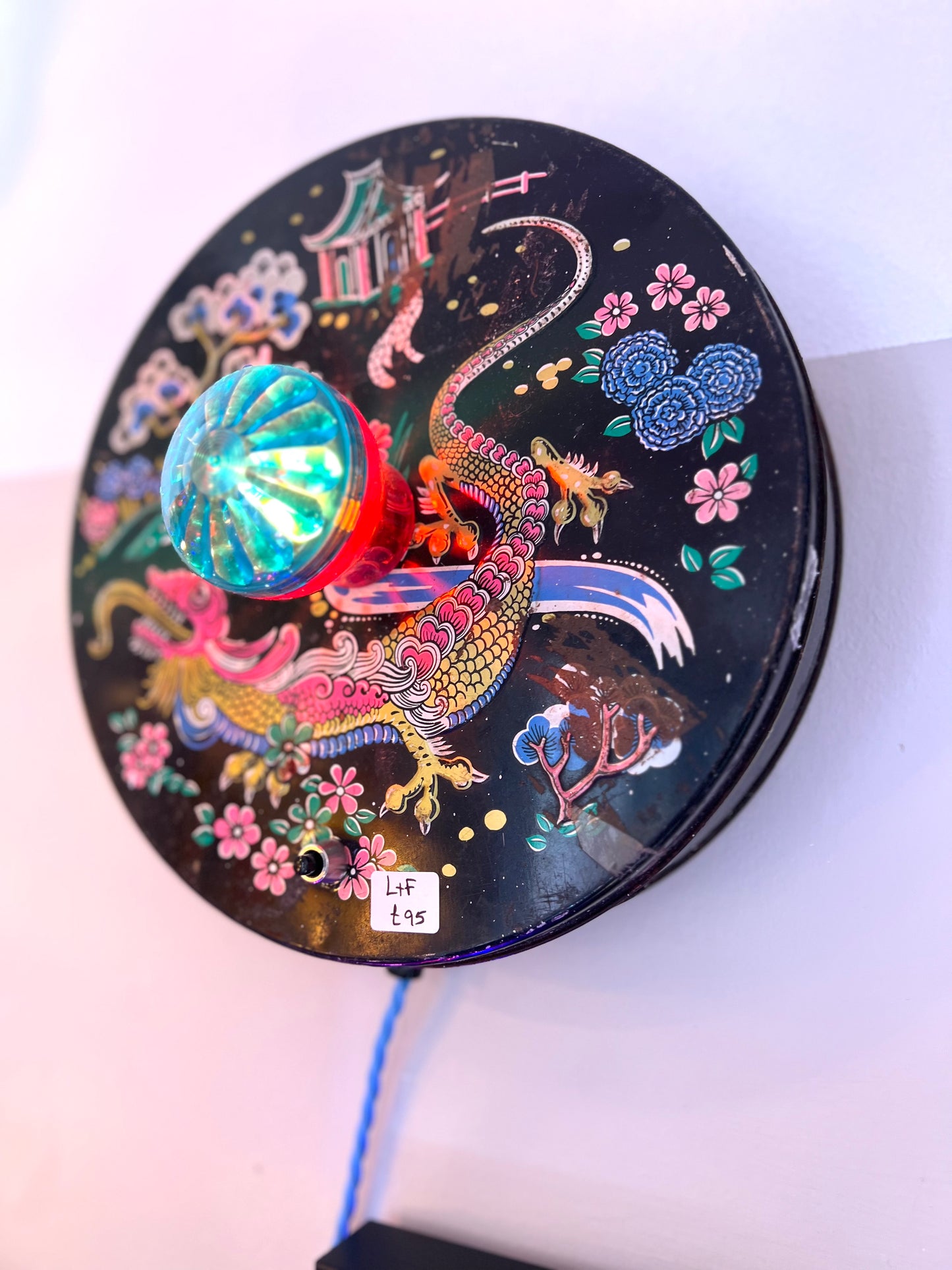 Vintage 1960's Biscuit Tin Lamp by Lost & Foundry