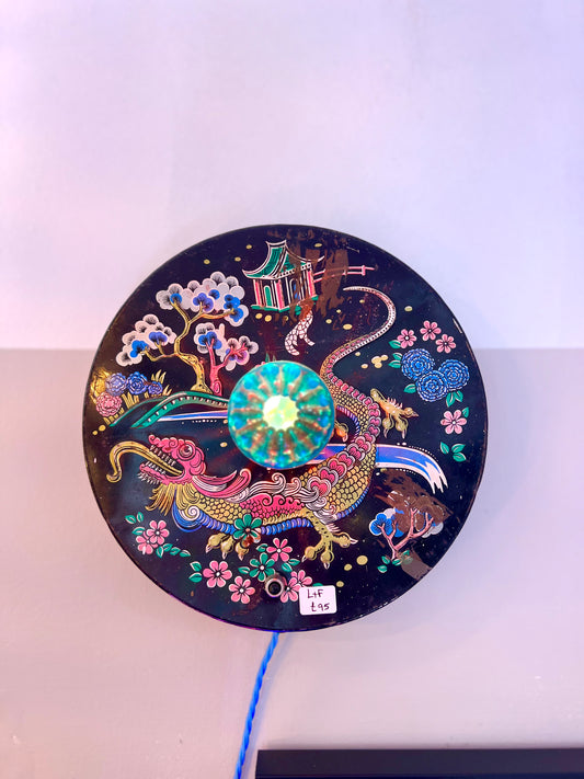 Vintage 1960's Biscuit Tin Lamp by Lost & Foundry