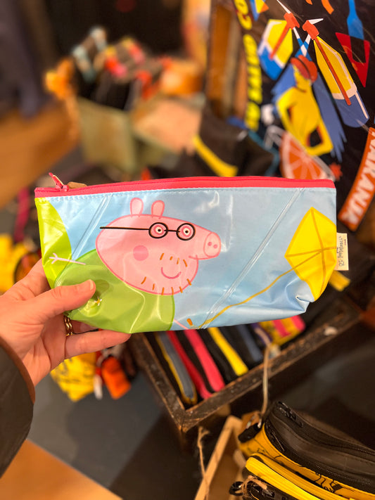 Peppa Pig Zipper Pouch Made From Pool inflatable By The Re-Inflatables