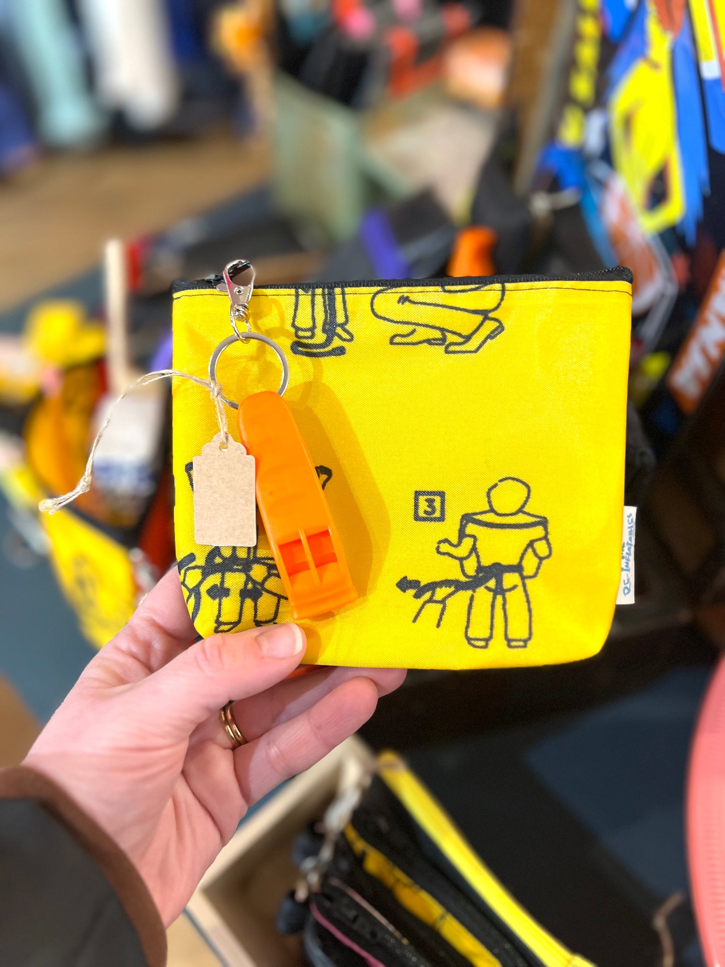 Zipper Pouch Made From Recycled Airplane Vest By The Re-Inflatables