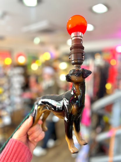Vintage Doberman Dog Lamp by Lost & Foundry