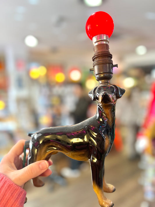 Vintage Doberman Dog Lamp by Lost & Foundry