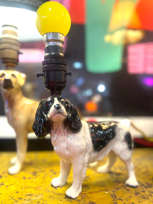 Vintage Springer Cocker Dog Lamp by Lost & Foundry