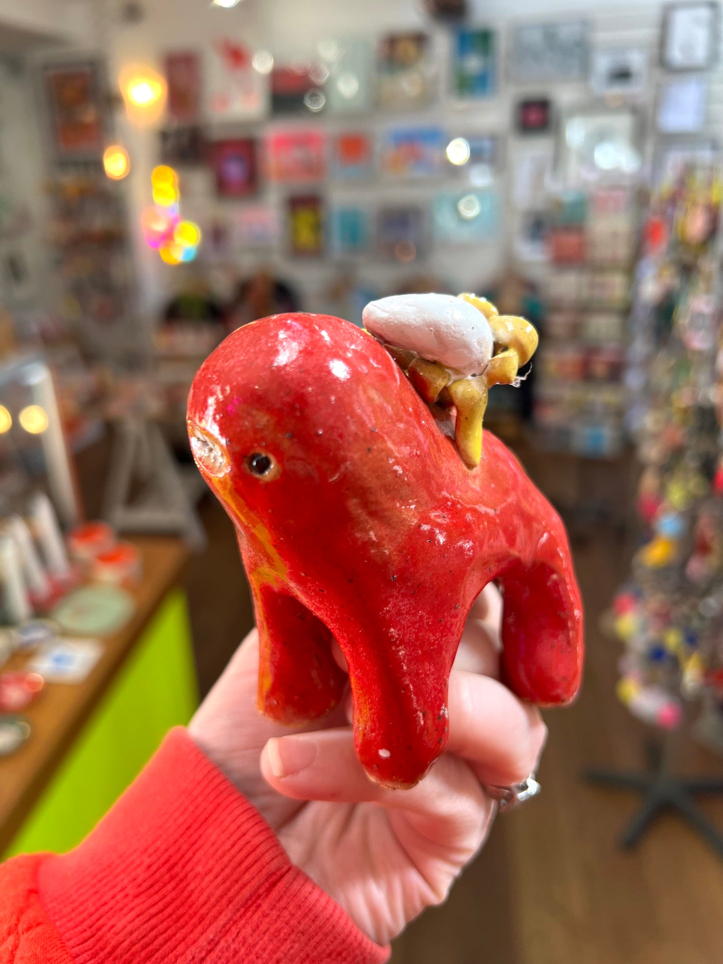 Ceramic Red Banana Teethie by Rebecca Edelmann