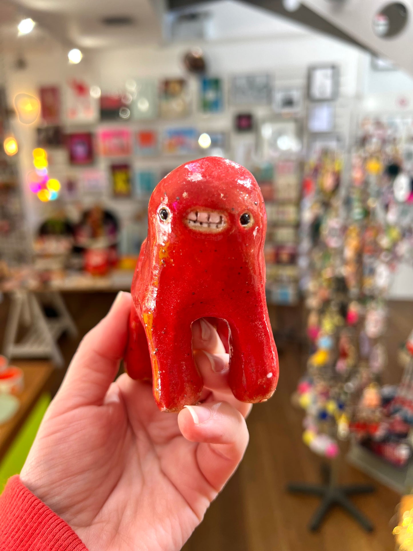 Ceramic Red Banana Teethie by Rebecca Edelmann