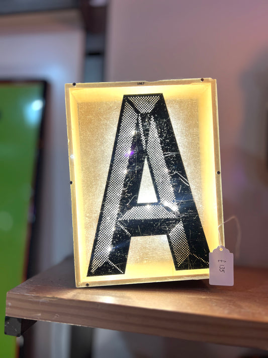 Vintage Marquee Sign Letter 'A' Lamp by Lost & Foundry