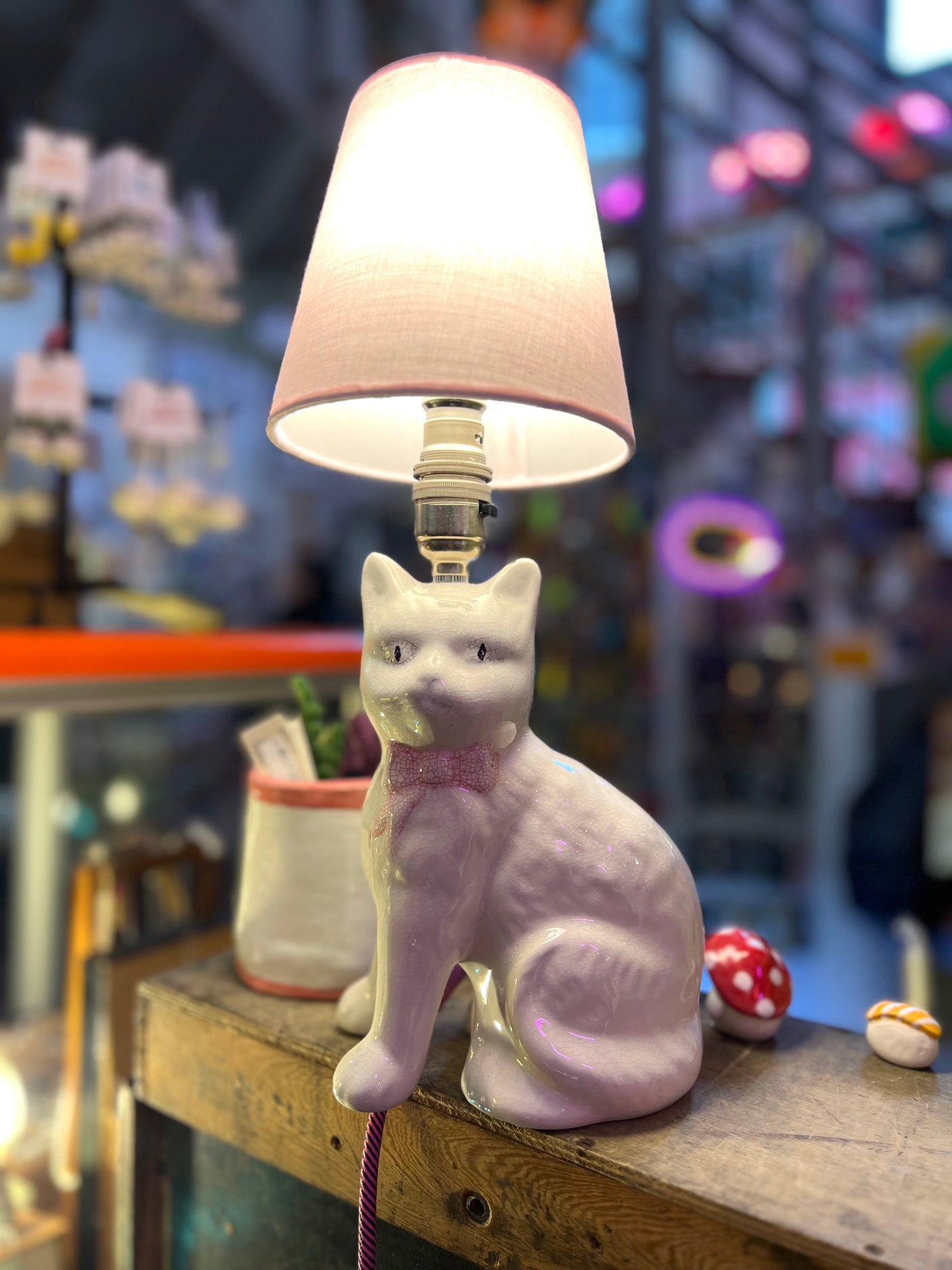 Vintage Cat Lamp by Lost & Foundry