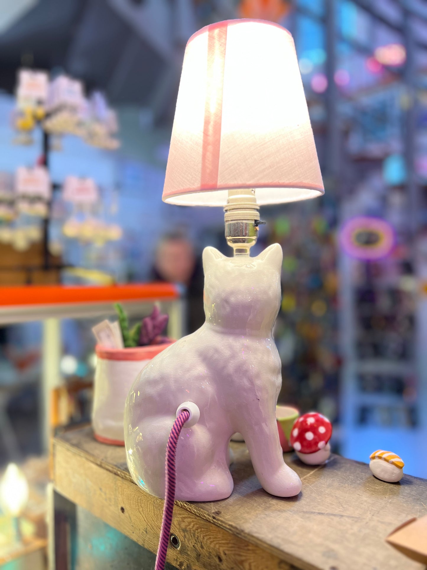 Vintage Cat Lamp by Lost & Foundry