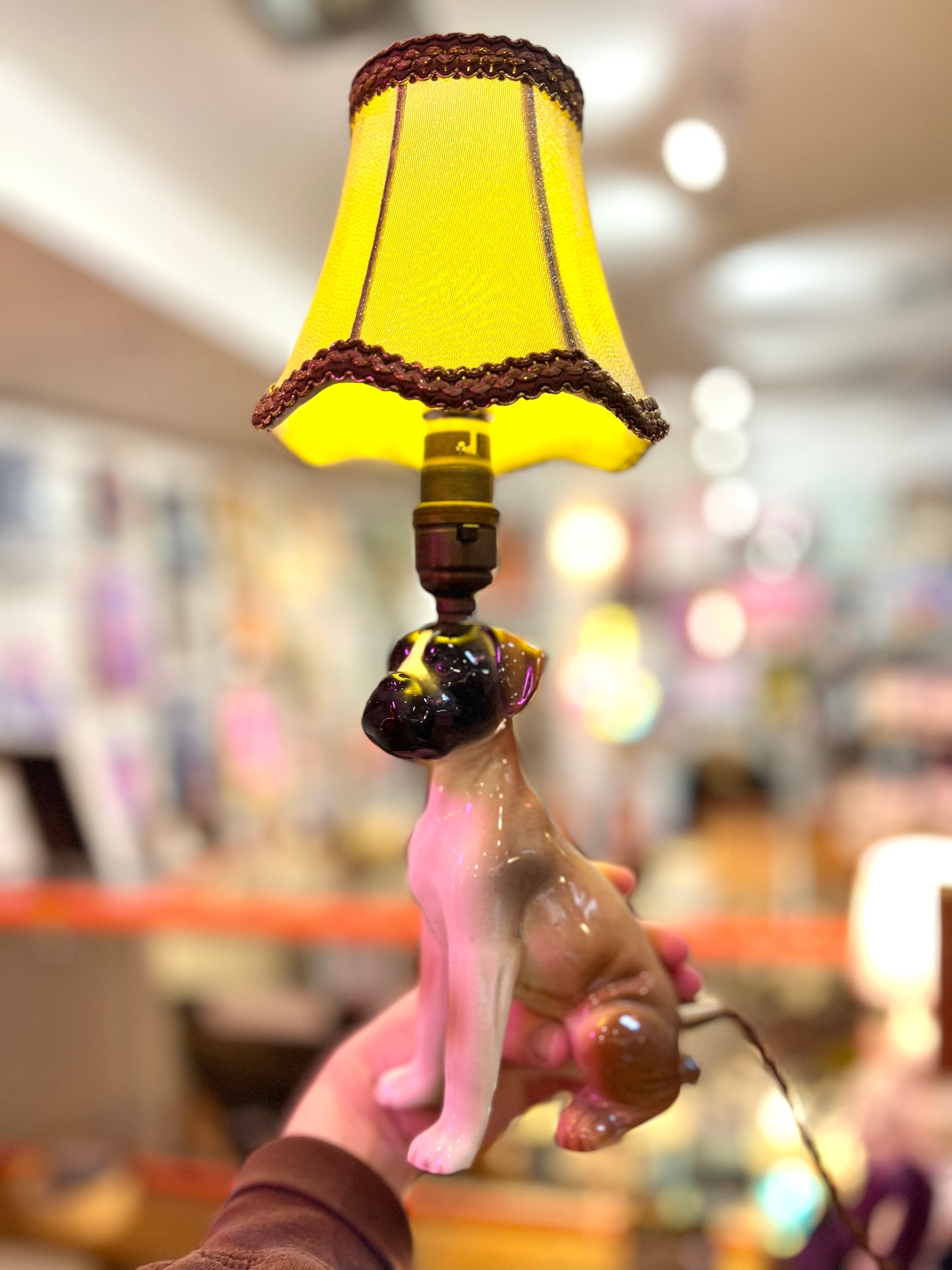 Vintage Boxer Dog Lamp by Lost & Foundry