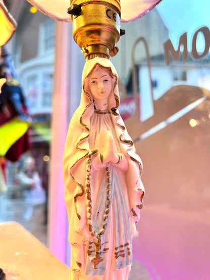 Vintage Virgin Mary Lamp by Lost & Foundry