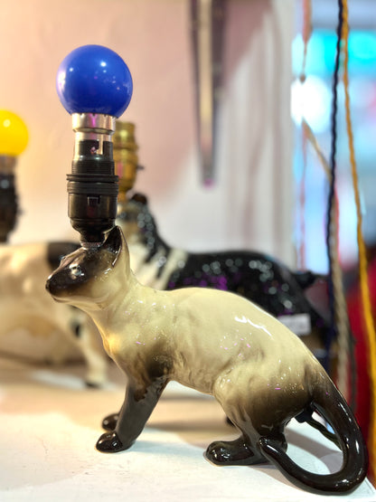 Vintage Siamese Cat Lamp by Lost & Foundry