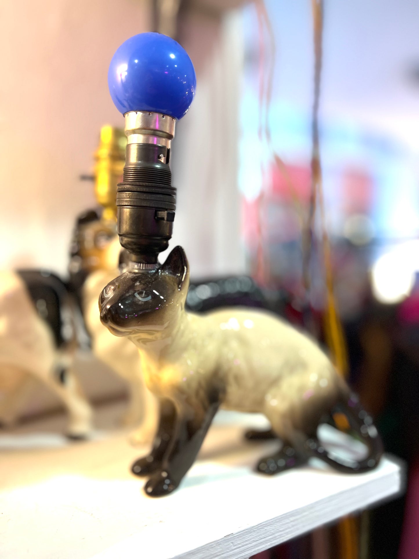 Vintage Siamese Cat Lamp by Lost & Foundry