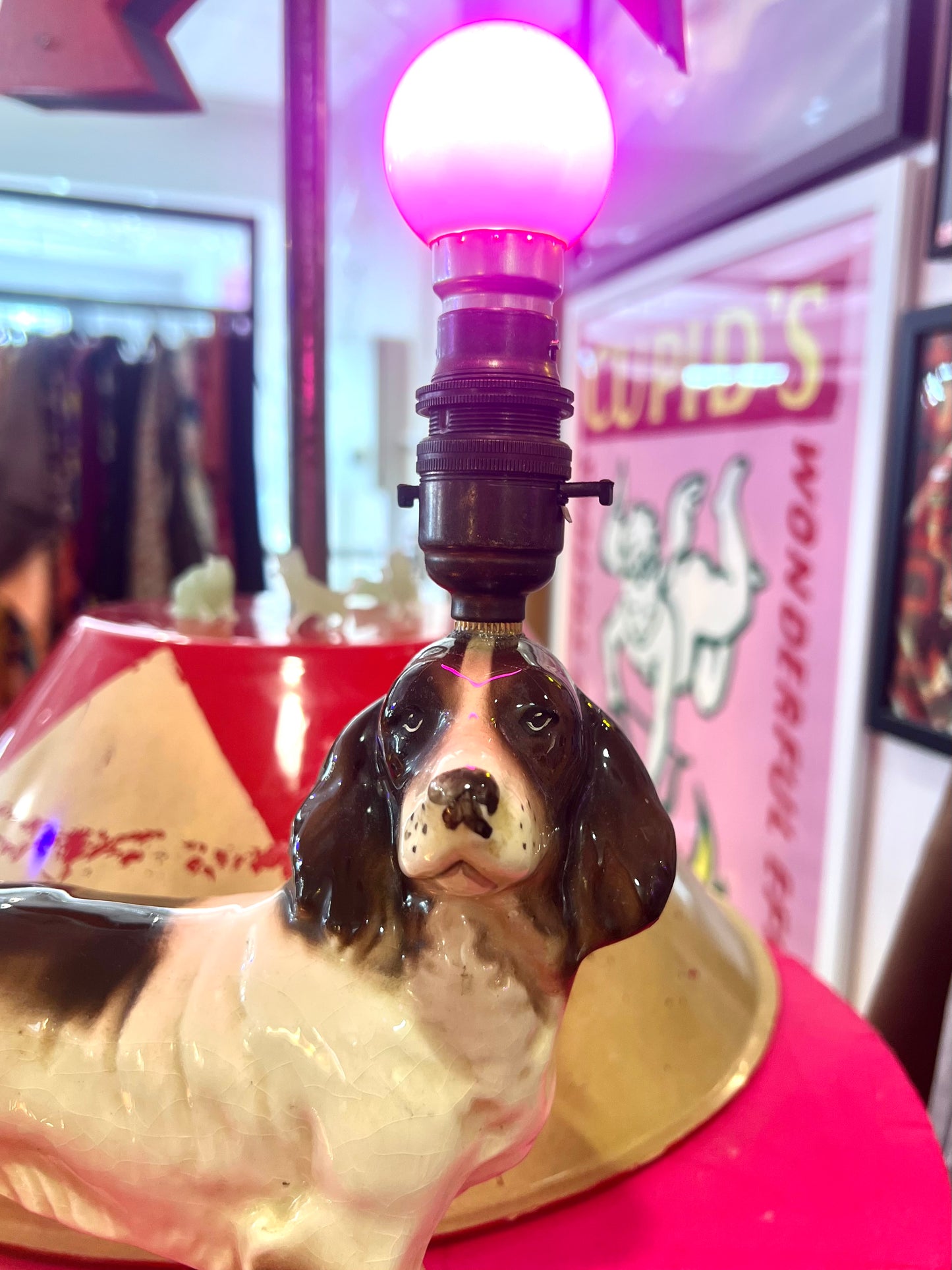 Vintage Spaniel Dog Lamp by Lost & Foundry