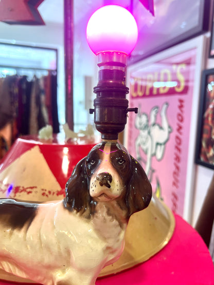 Vintage Spaniel Dog Lamp by Lost & Foundry