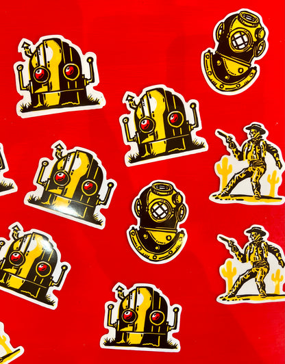 Robot Sticker By Chunkives