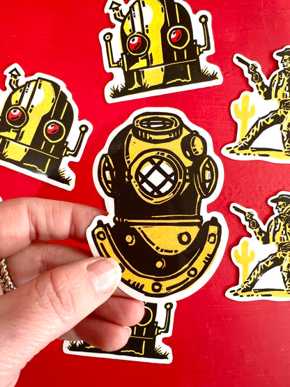 Dive Mask Sticker By Chunkives