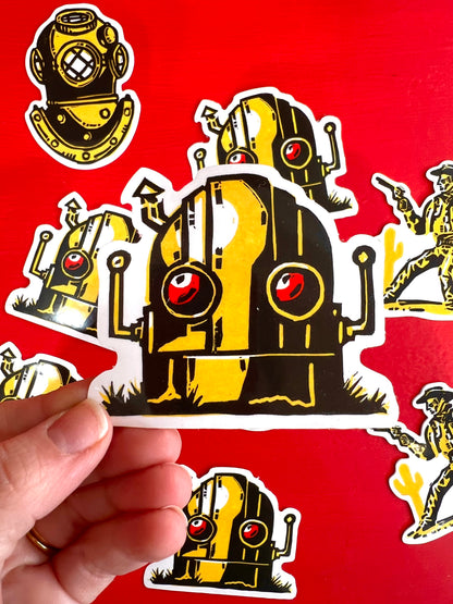 Robot Sticker By Chunkives