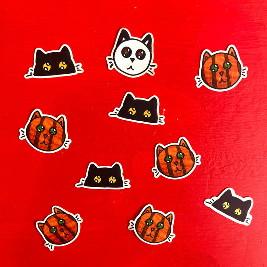 Cat Sticker By Basz