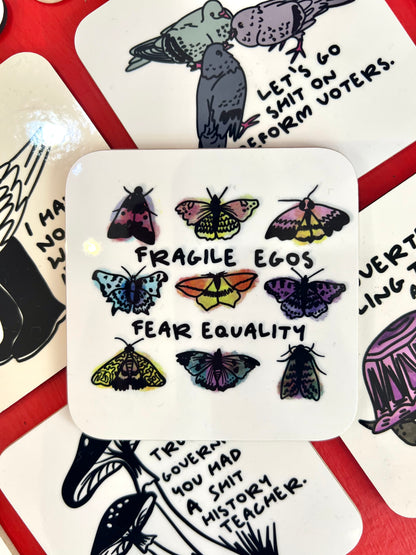 Fragile Egos Coaster by Daze Made